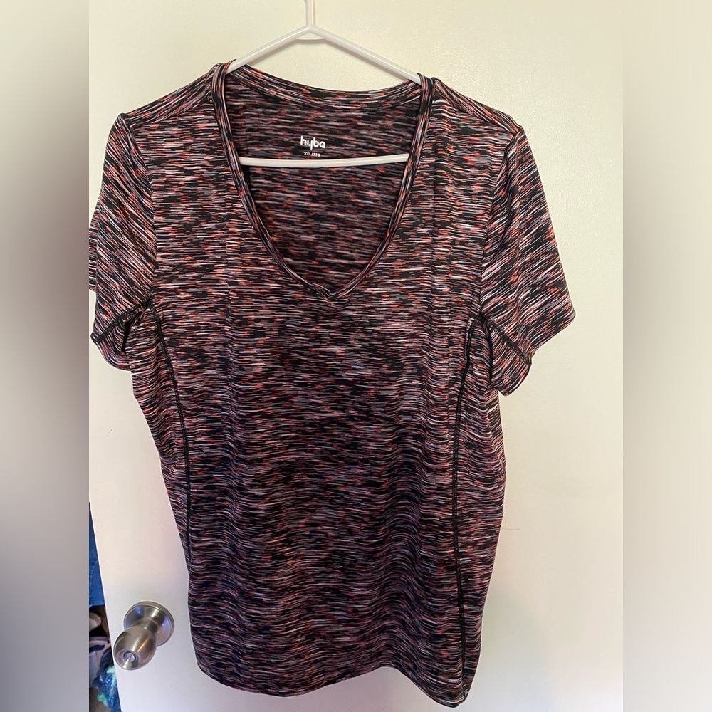 Women's Multicolor V-Neck Top